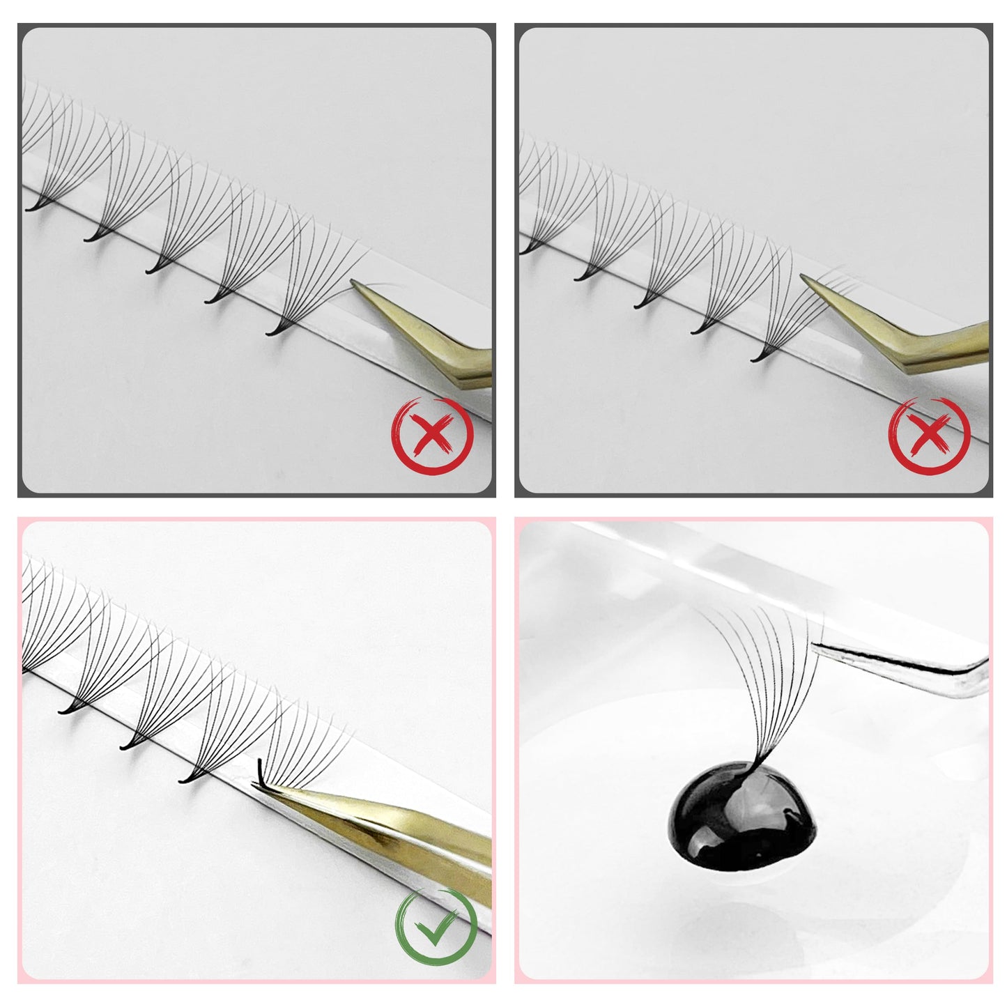 ABONNIE Premade Fans Eyelash Extensions, 400 Fans 8D 8-15mm Mix Promades Eyelash Fans,0.05 Thickness D Curl Premade Lash Fans, Handmade Premade Fans Volume Lash Extensions(Pointy Base 8D 0.05-D 8-15)