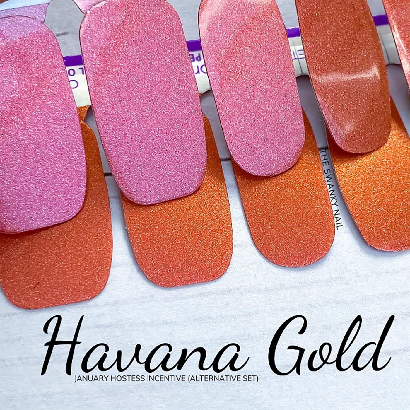 Havana Gold - Color Street Nail Strips - Janurary Host Exclusive, Red, FMS118