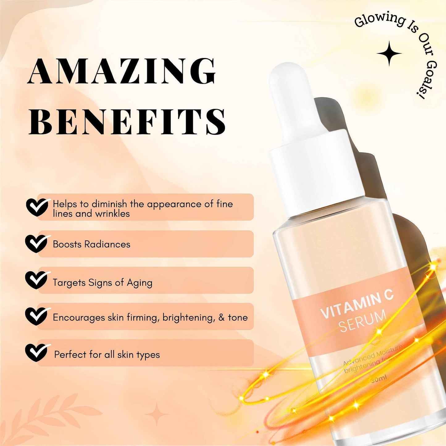 Vitamin C Serum - Powerful Antioxidant for Youthful and Healthy Skin - Enhance Your Natural Radiance - Restore Youthful Vitality to Your Skin (1 Pack)