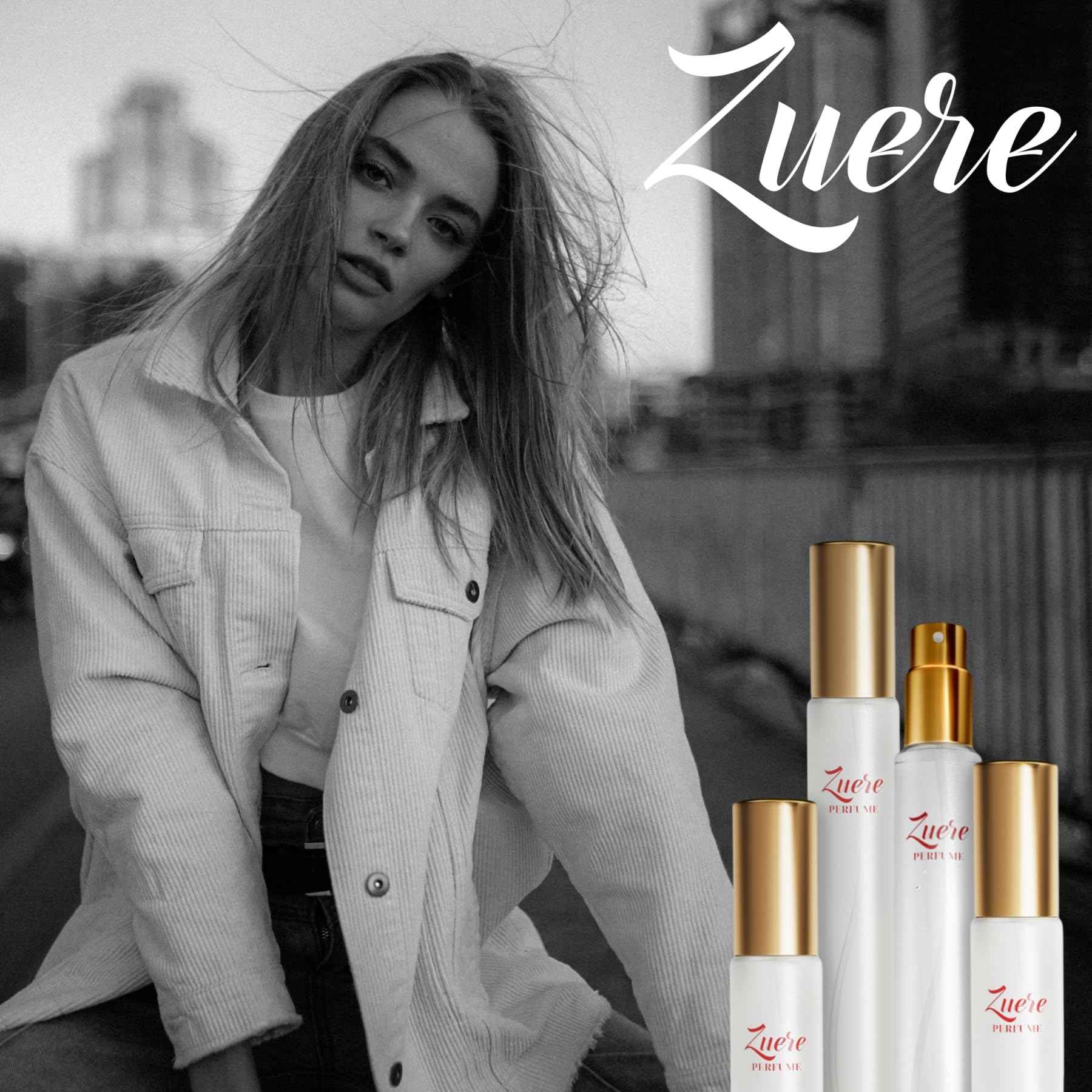 Zuere Perfumes for Women Eau de Parfum, Women's Perfume with Notes of Jasmine Latte, Pheromones Infused Enhanced Scents Perfumes 0.35 fl.oz/10ml, JG_C1_01
