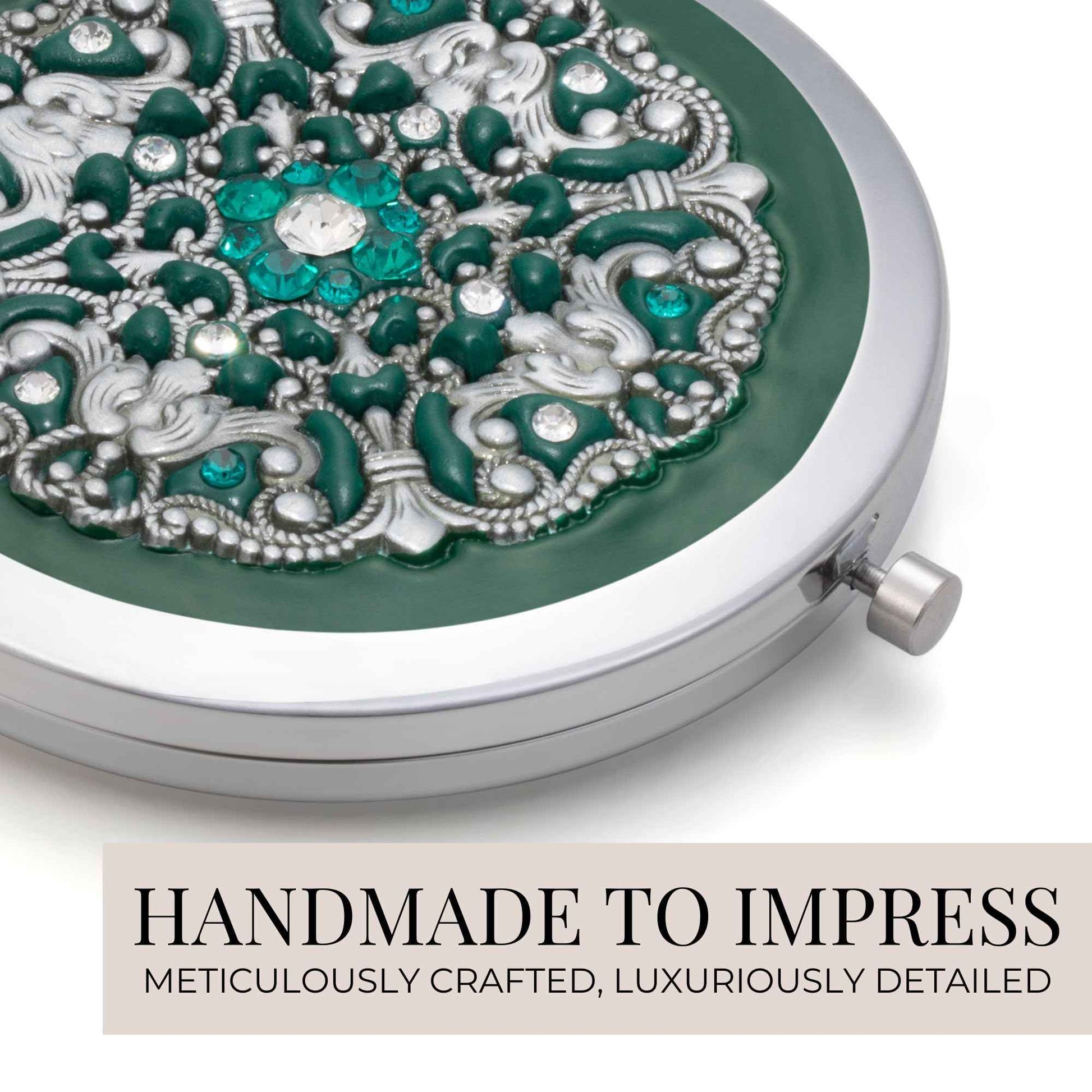 Elegant Compact Mirror for Purses - Valentines Gifts for Her - Gift for Mother of The Bride, Maid of Honor, Mother of The Groom, Daughter-in-Law, Sister-in-Law, Granddaughter