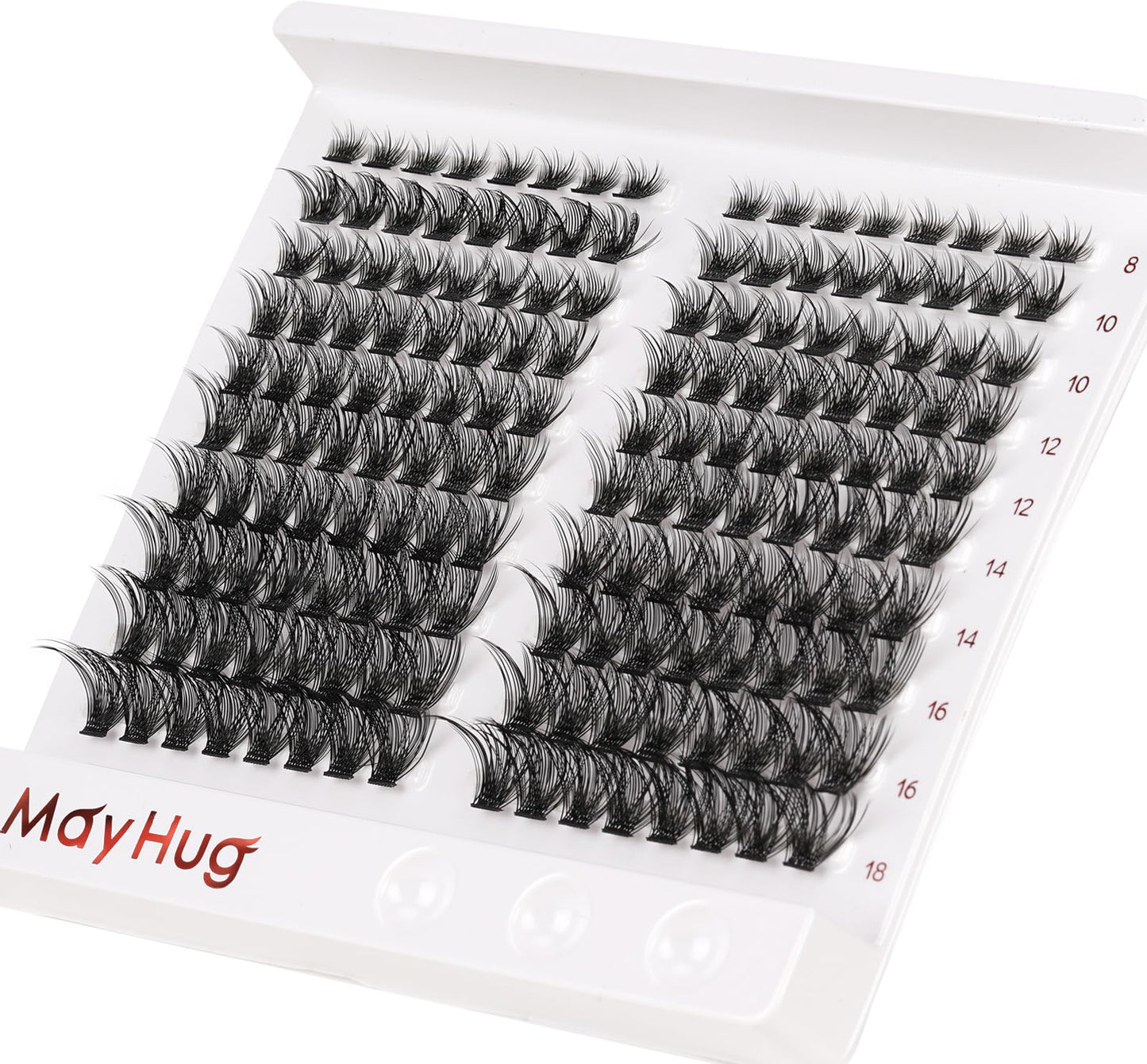 Mayhug Lash Clusters 160 PCs False Eyelashes Individual Lashes DIY Eyelash Extensions Wispy, Volume Eyelashes Extensions at Home