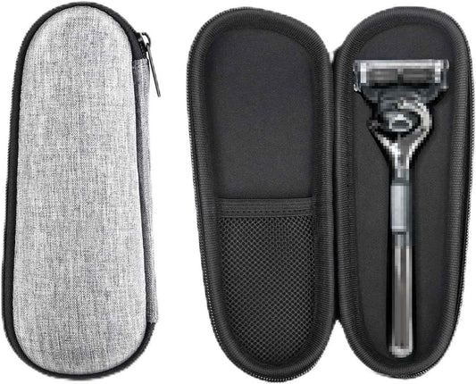 ZLiT for Gillette Fusion5 Razor Case,EVA Waterproof Shockproof Razor Storage Bag Travel Carrying Shaver Case for Gillette Fusion5 Razor (Grey)