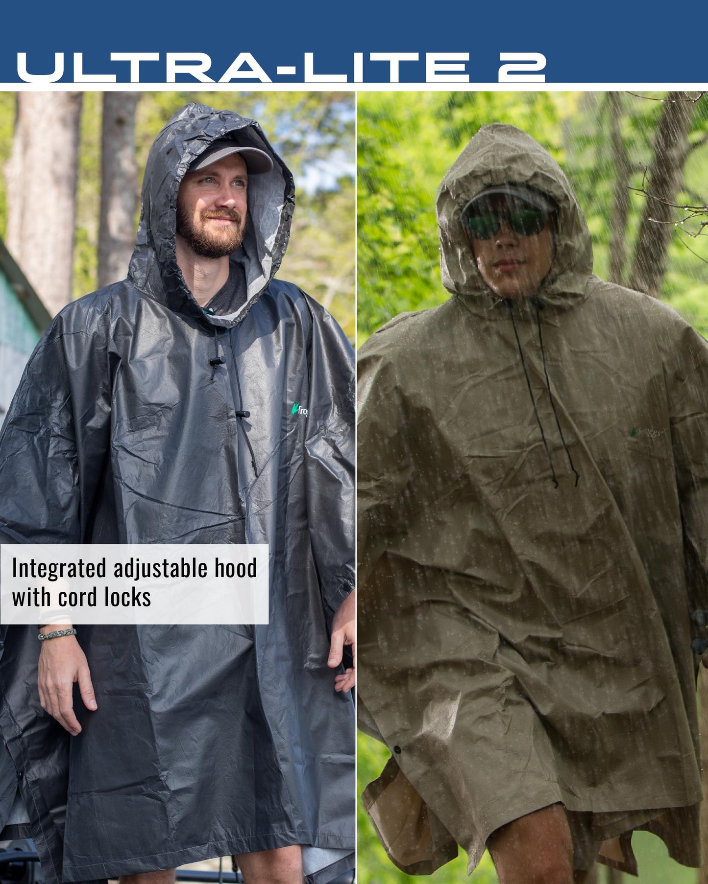 FROGG TOGGS Ultra-Lite2 Reusable Waterproof Breathable Poncho