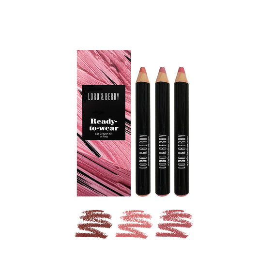 Lord&Berry Ready-to-wear Crayon Lipstick 3 Piece Pink Set