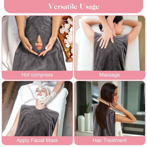 Breenhill 12 Pack Soft, Thick Spa Towels - Microfiber Facial Towels for Professional Estheticians