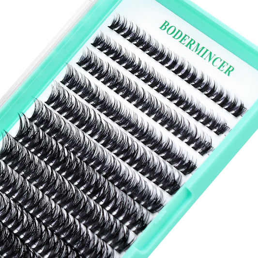 Bodermincer 20D/30D/40D/50D Cluster Large Tray 240pcs D Curl Individual Cluster Eyelashes False Eyelashes Extension Individual Eyelash Bunche Lash Cluster DIY at Home (50D-14-16-18-20mm MIX)