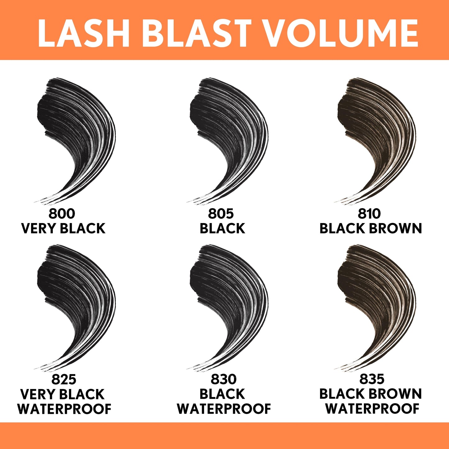 Covergirl Lash Blast Volume Mascara Very Black Pack of 1 & Brown 0.44 Fl Oz