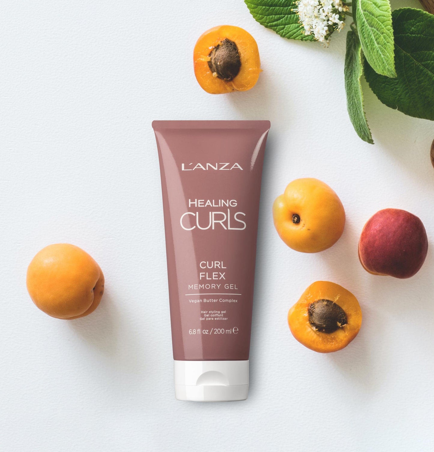 L'ANZA Healing Curls Curl Flex Memory Gel - Curl Gel for Curly Hair - Creates Strong, Long-Lasting and Touchable Hold with Sulphate Free, Paraben Free Formula (6.8 Fl Oz)