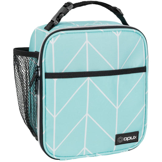 OPUX Premium Insulated Lunch Box, Soft School Lunch Bag for Kids Boys Girls, Leakproof Small Lunch Pail Men Women Work, Reusable Compact Cooler Tote Lunchbox for Office Adult, Teal