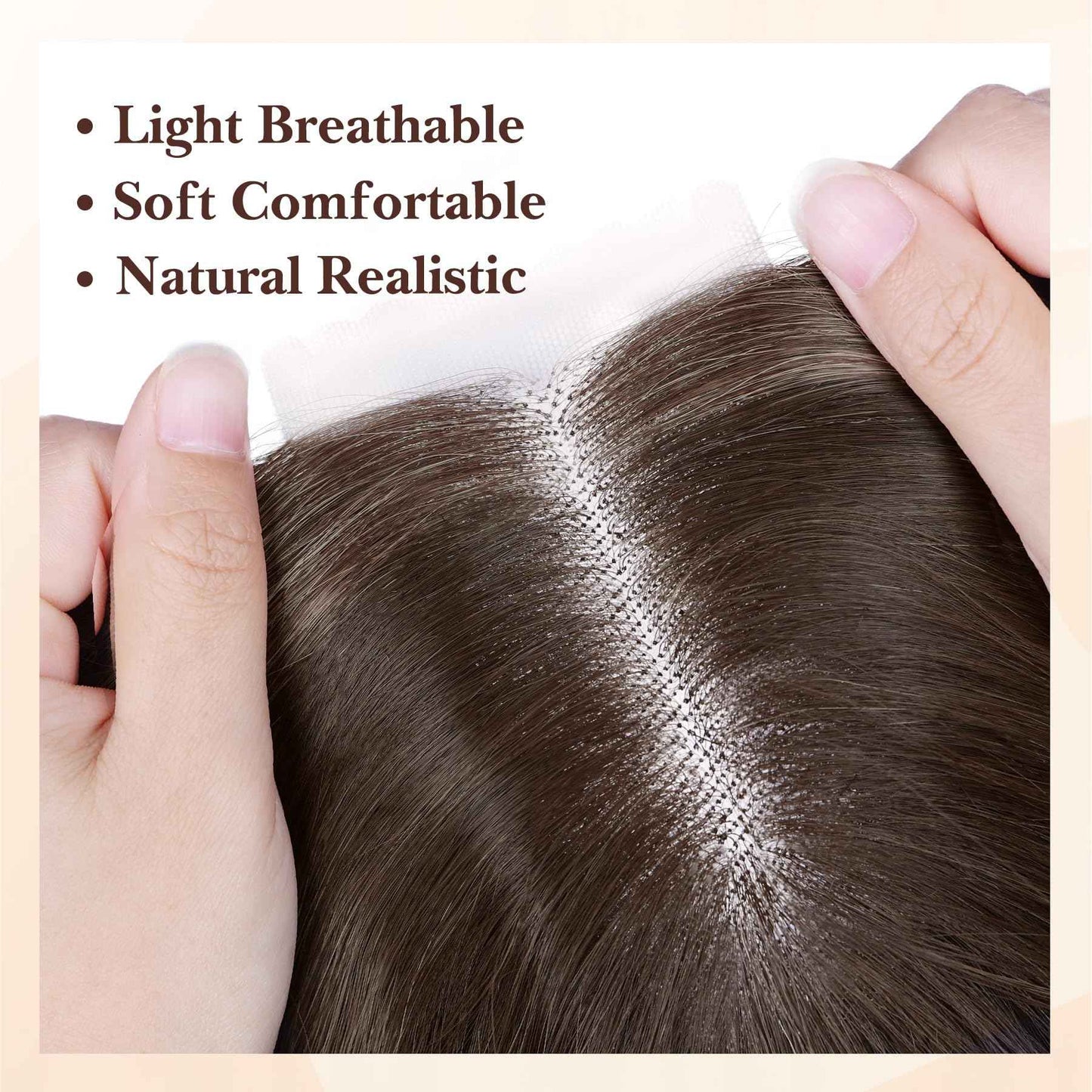 NAYOO Long Ombre Blonde Wavy Wig for Women 26 Inch Middle Part Lace Hairline Curly Wavy Wig Natural Looking Synthetic Heat Resistant Fiber for Daily Party Use