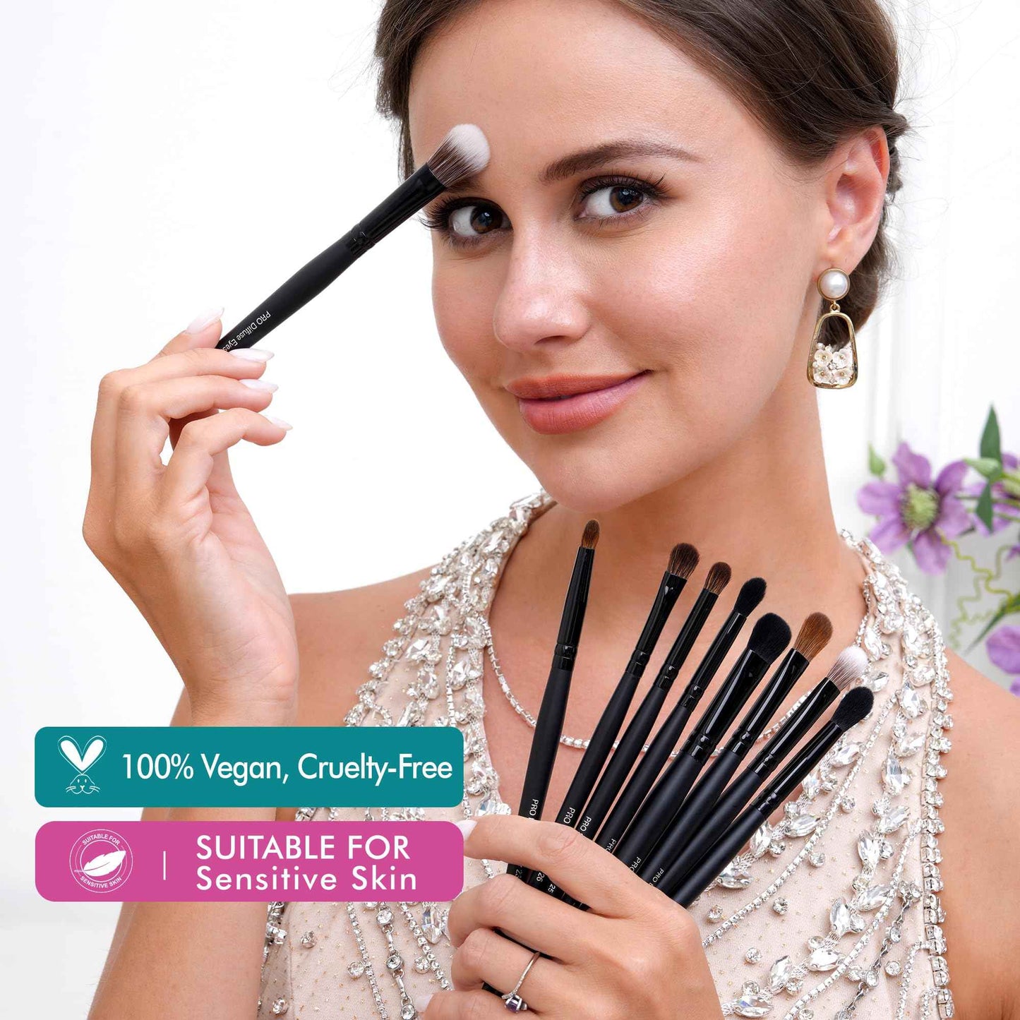 Bueart Design 32PCS Professional Makeup Brushes Set,Makeup brushes Kit with Premium soft hair for Foundation,Powder,Cream,Blush,Contour,Concealer,Bronzer,Eyeshadow,Blending For Pro Make up