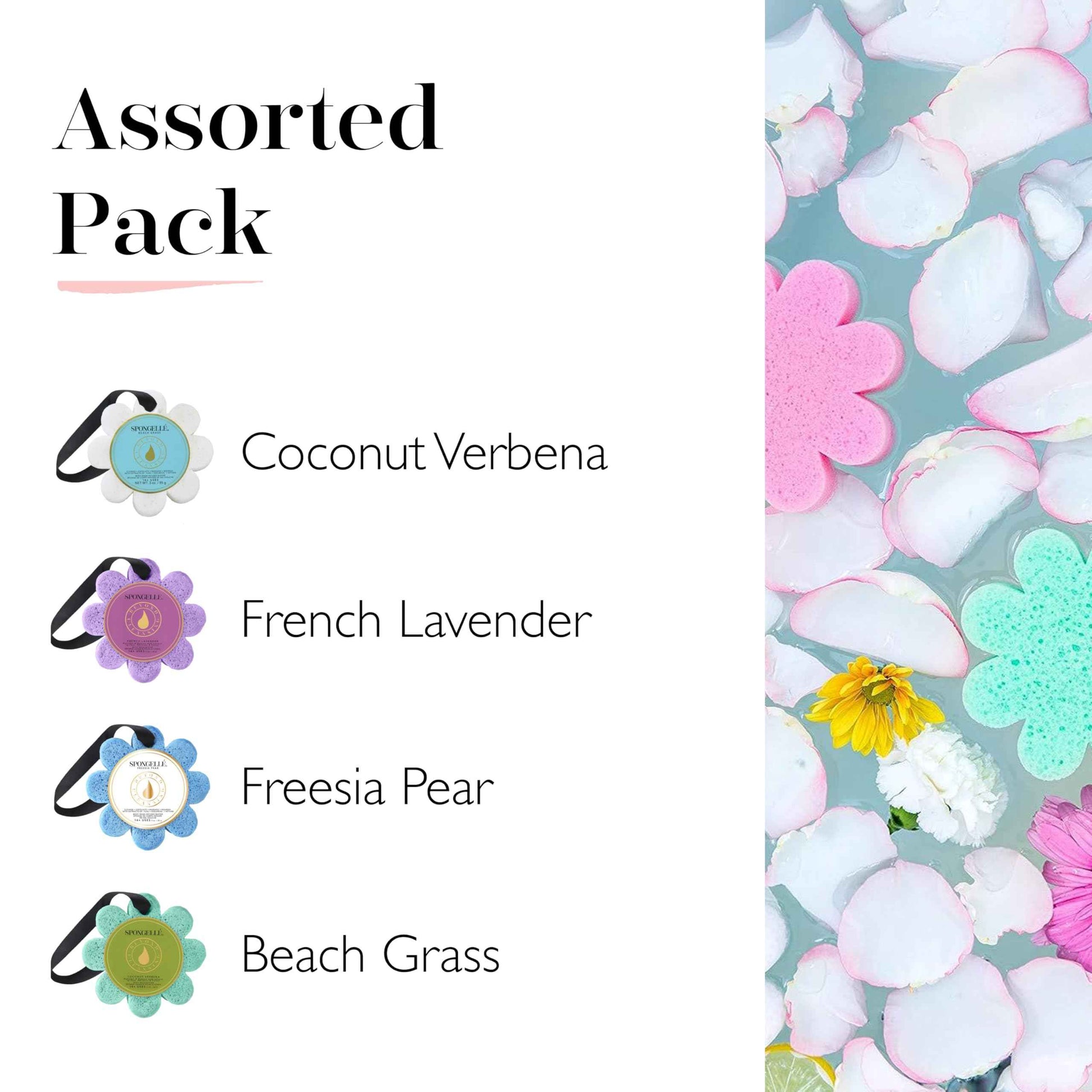 SPONGELLÉ Wild Flower Body Wash Infused Buffer Bundle