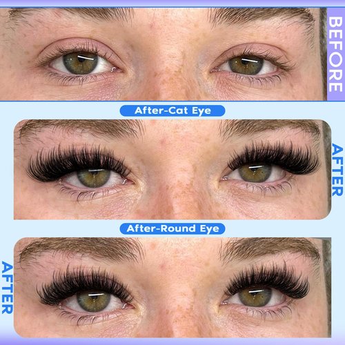 Goddvenus Lash Clusters Kit Wispy Lashes clusters Natural Fluffy Eyelashes Clusters 12mm 14mm 16mm Mixed Cluster Eyelash Extensions Kit D Curl DIY Individual Lashes Kit with Bond and Seal Lash Glue
