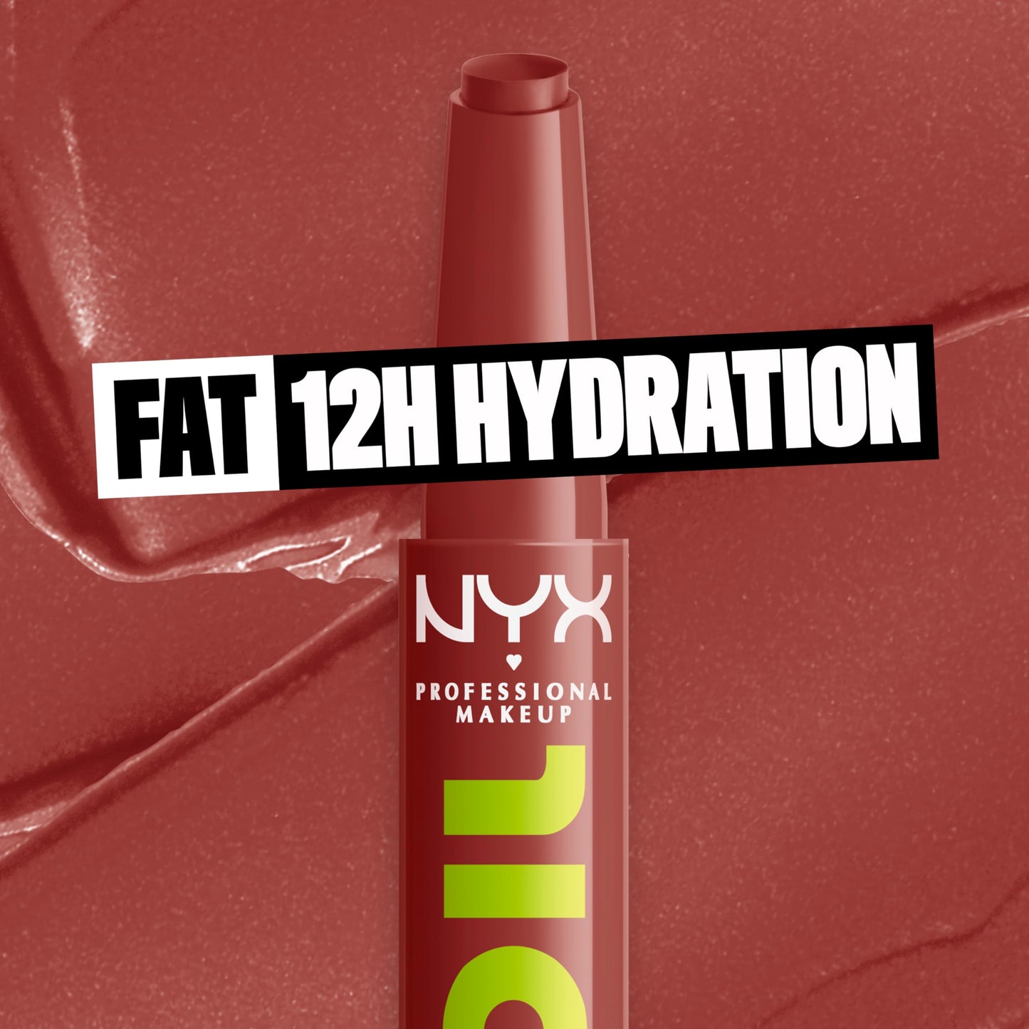 NYX PROFESSIONAL MAKEUP Fat Oil Slick Click, Lightweight, Buildable, Pigmented Vegan Lip Balm - Going Viral