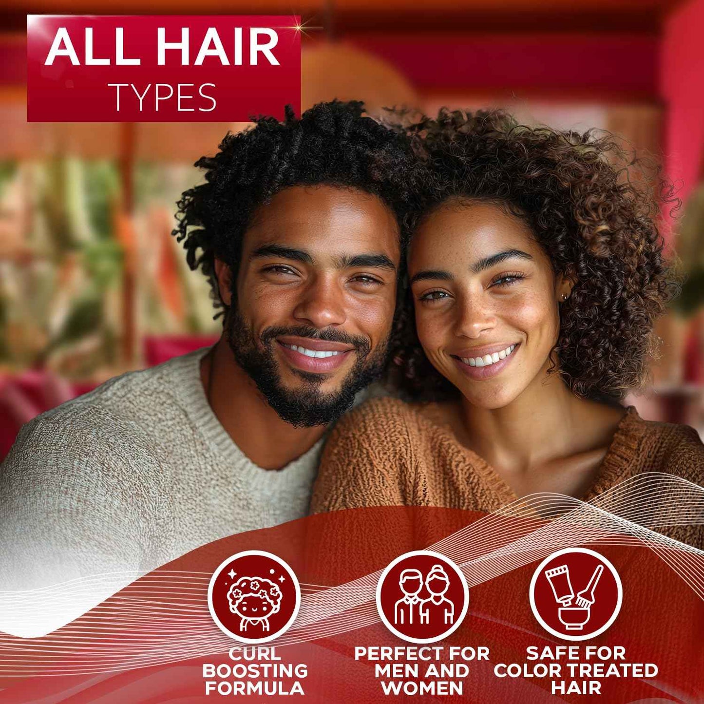 Curly Hair Shampoo and Conditioner Set and Curly Hair Mask