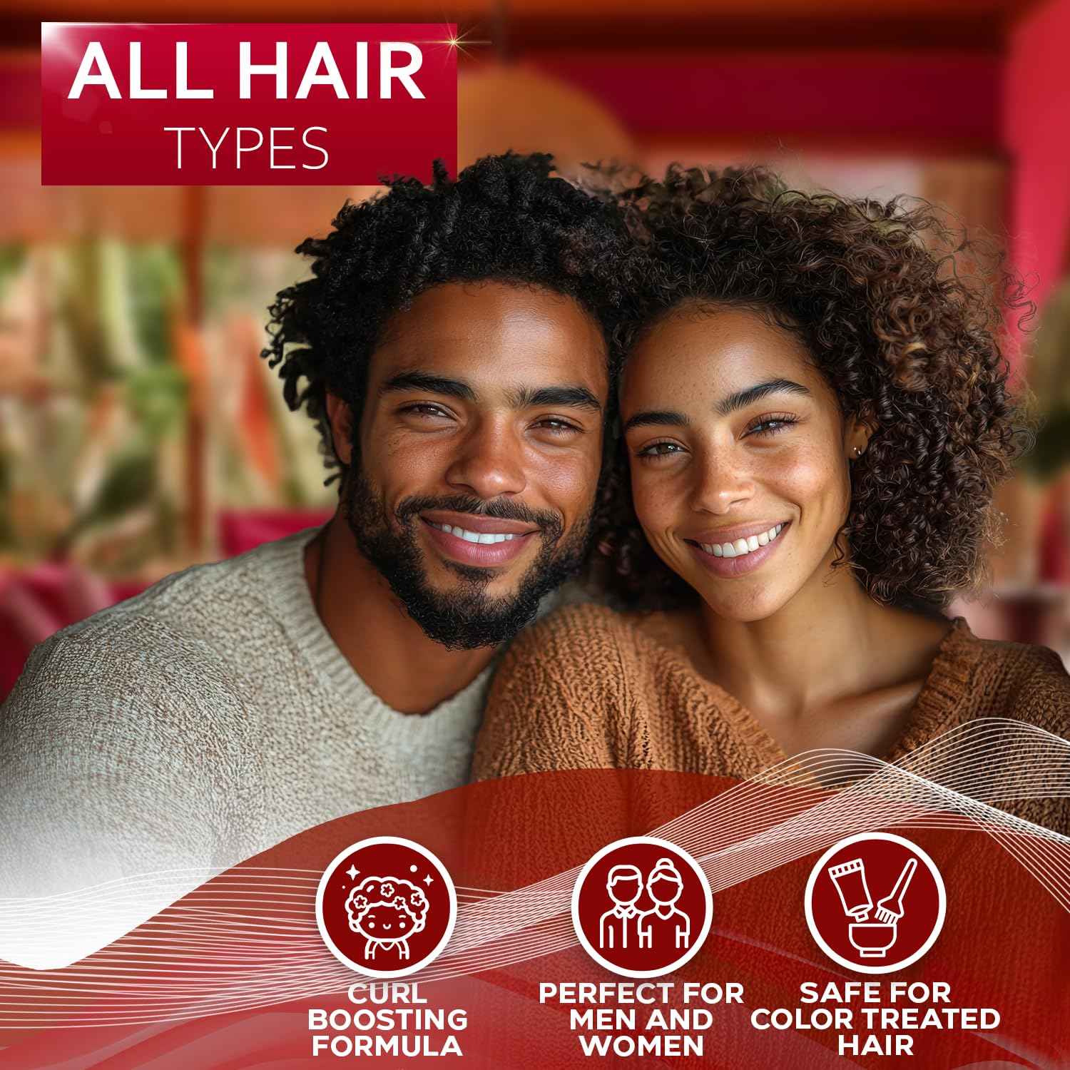 Curly Hair Shampoo and Conditioner Set and Curly Hair Mask