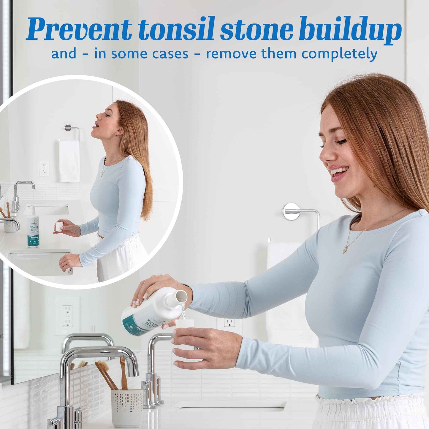 Everest Mouth Wash & Tonsil Stone Remover – Natural Mouthwash or Oral Rinse Liquid to Help Soothe Tonsils, Bad Breath, & Relieve Dry Mouth - Alcohol Free Treatment (17 fl oz)