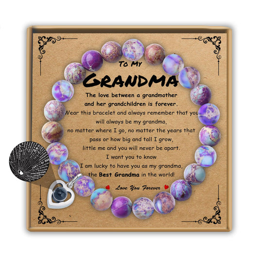 Sereney Grandma Gifts As Nana Gifts from Grandkids, Grandma Bracelet As Grandma Birthday Gifts from Granddaughter, I Love You Bracelet as Nana Jewelry Gifts for Grandmother from Grandchildren