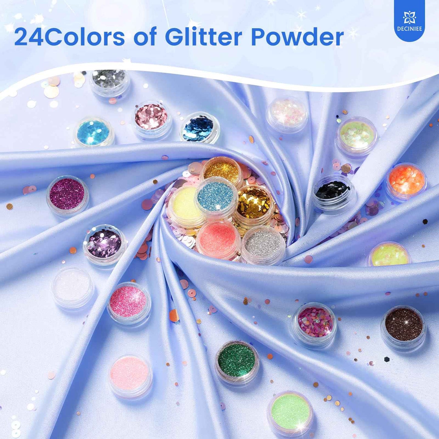 Nail Kit for Beginners with Everything: Professional Nail Acrylic Powder Liquid Set with Practice Finger Drill U V Light in Makeup Bag for Women Salon Home (Silver)