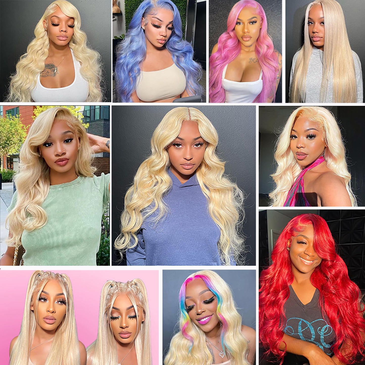 613 Lace Front Wig Human Hair Body Wave Lace Front Wigs Human Hair 13x4 HD Transparent Blonde Lace Front Wigs Human Hair Pre Plucked Guleless 613 Blonde Wig Human Hair 24 Inch 180% Density