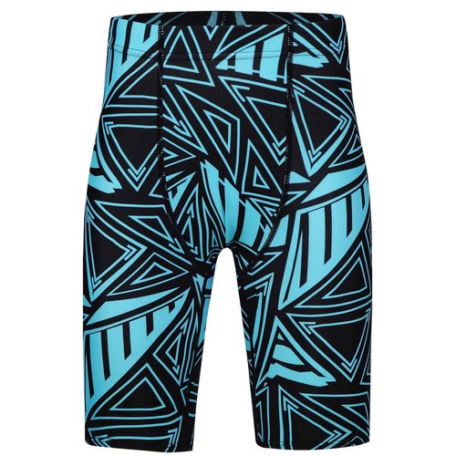 BELEROY Boys' Swim Jammers Competitive Swim Team Suit Quick Dry Bathing Suit Youth Kids Athletic Swimming Shorts UPF 50+(Lake Blue,M)