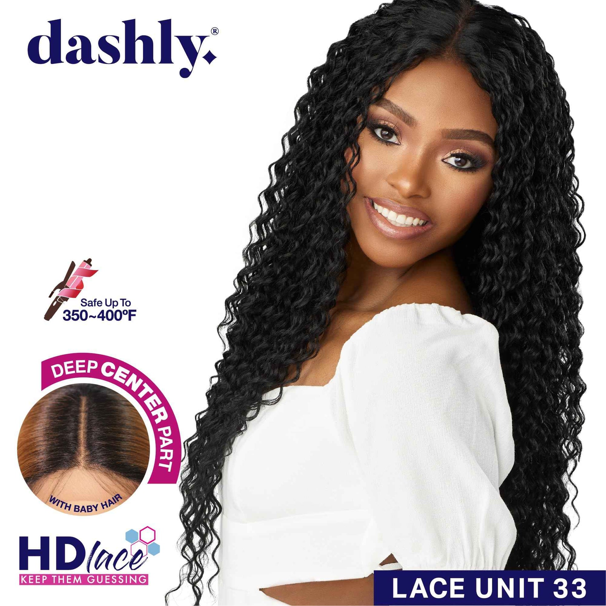 Sensationnel Dashly Wig - Unit 33 Non Lace Cap Ready to Wear Ear to Ear Lacepart Synthetic (CH27)