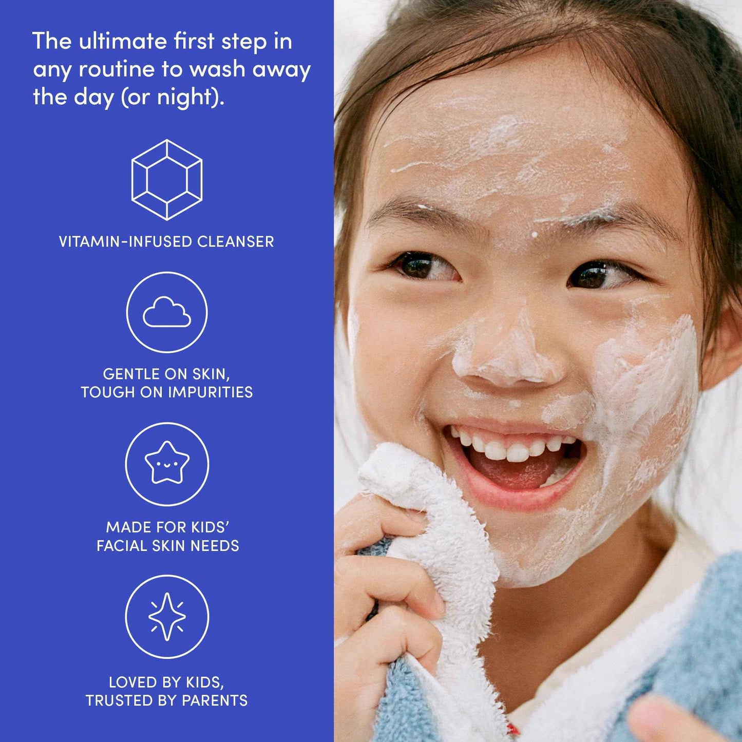 Evereden Kids Face Wash: Cool Peach, 3.4 fl oz. | Gentle Skin Care | Non-toxic and Clean Ingredients | Multi-Vitamin Skin Care for Kids | Pack of 2