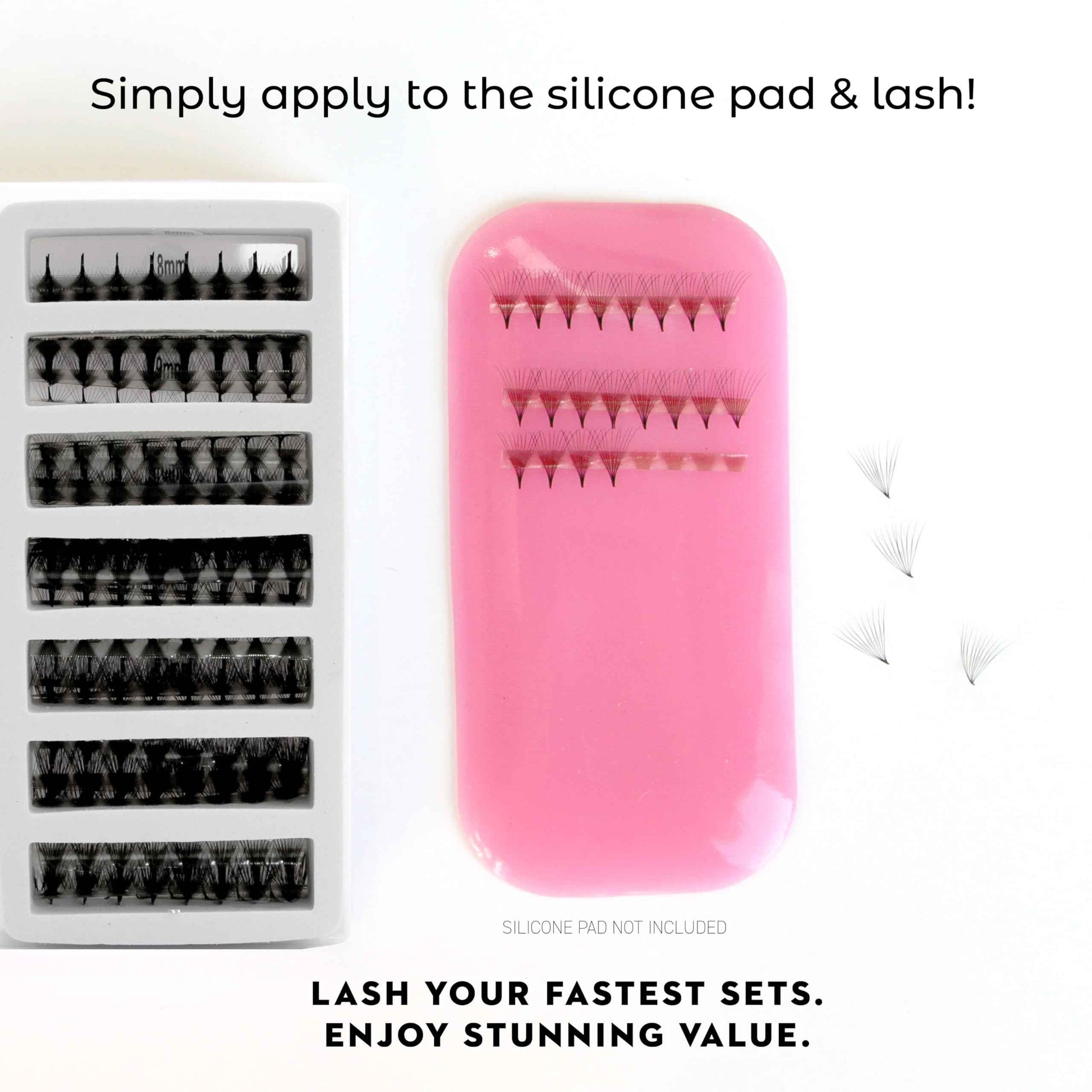 One V Salon Pro 14D Ultra-Speed Promade Fans,1000 Premade Extreme Mega Volume Lash Fans | D Curl | 0.05 | 9–15 mm Mixed Lengths | Thin Base, Fast Application Eyelash Extensions(Ultra 14D-0.05-D Curl)