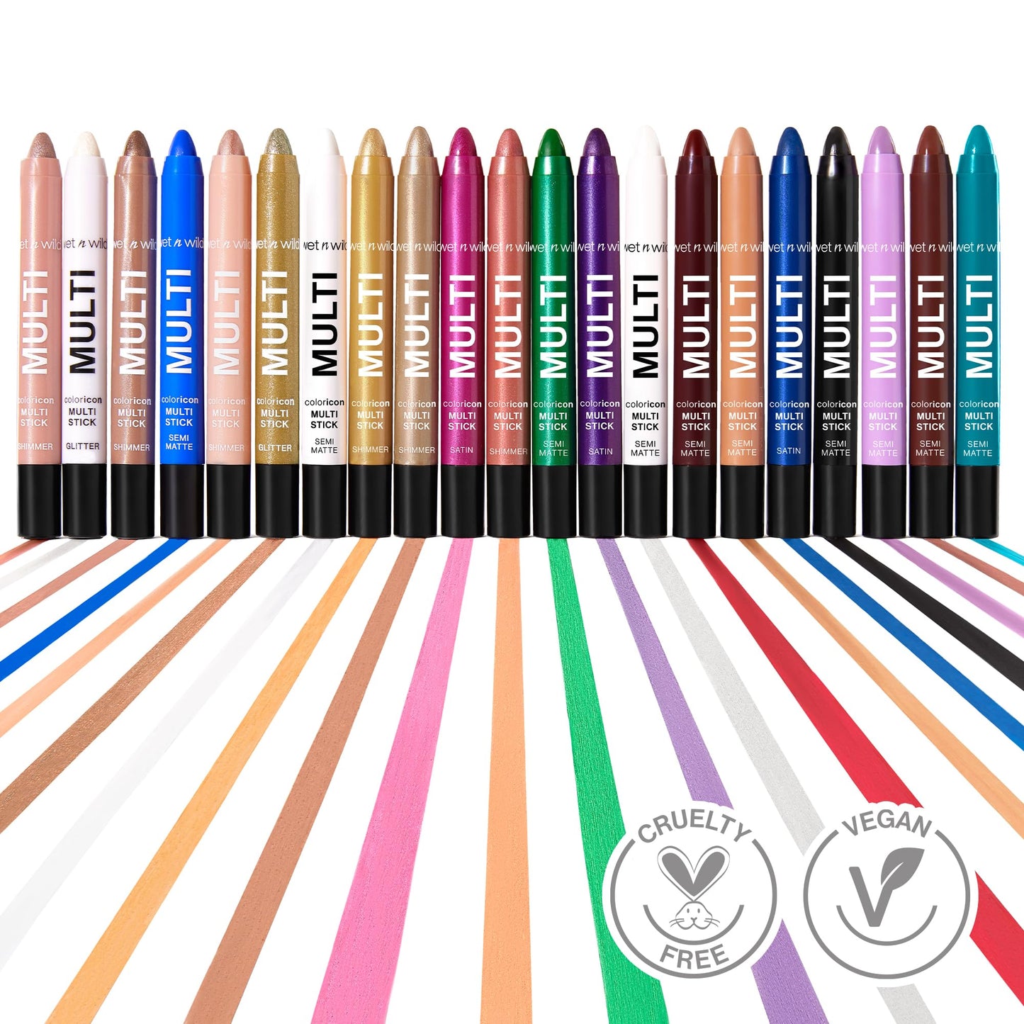 wet n wild Color Icon Cream Eyeliner Eyeshadow Multi-Stick, Moisturizing, Nourishing Velvety Cream-to-Powder Buildable & Blendable Formula, Cruelty-Free & Vegan - Snowy Skies