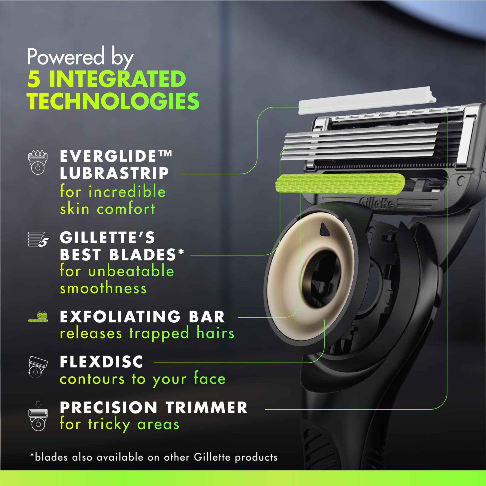 GilletteLabs With Exfoliating Bar Shaving Razor For Men, 1 Handle, 3 Blade Refills, Includes Travel Case for Convenient Storage On The Go, Holiday Gifts for Men