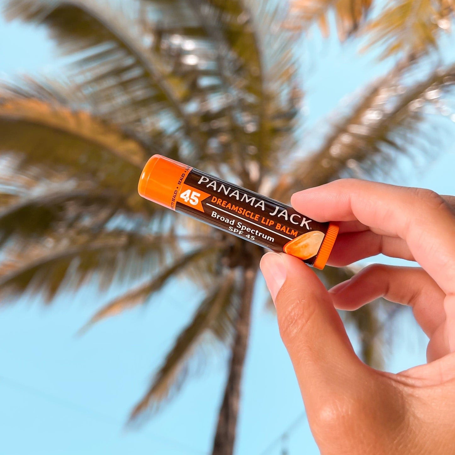 Panama Jack Sunscreen Lip Balm - SPF 45, Broad Spectrum UVA-UVB Sunscreen Protection, Prevents & Soothes Dry, Chapped Lips