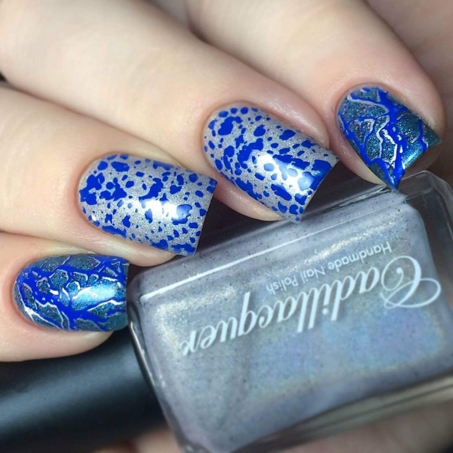 Whats Up Nails - Jay for a Day Stamping Polish Blue Creme Lacquer for Stamped Nail Art Design 7 Free Cruelty Free Vegan