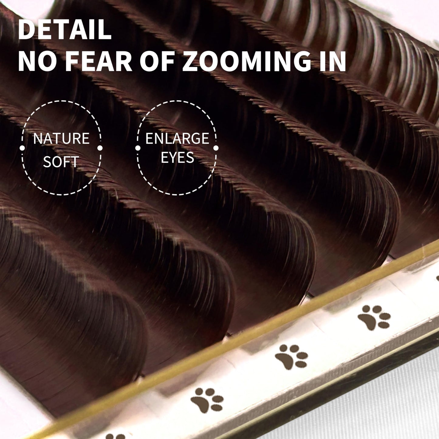 ABONNIE Brown Lash Extensions, Colored Lash Extensions, 0.05 C Curl Lash Extensions, 11mm Lash Trays Classic Lash Extensions, Single Lash Extensions for Professional (Brown 0.05 C 11mm)