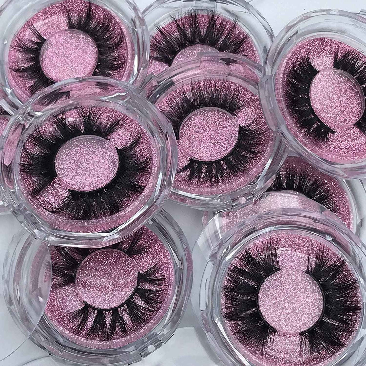 Mink Eyelashes Long Fluffy 3D Mink Lashes Pack Naturl Look 10 Styles 18mm 16mm 20mm 22mm 100% Siberian Long Full Mink Fur Eyelashes