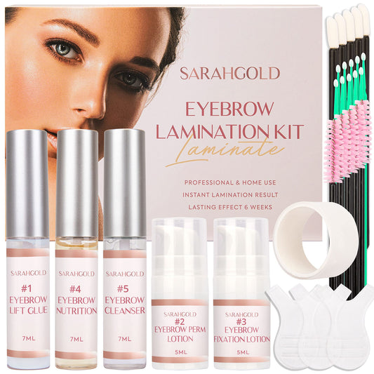 Brow Lamination Kit, Eyebrow Lamination Kit, Eye Brow Lamination Kit, Eyebrow Perm Kit, Instant DIY Eye Brow Lift Kit for Fuller, Thicker, At Home DIY Perm For Your Brows, Lasts For 6-8 Weeks