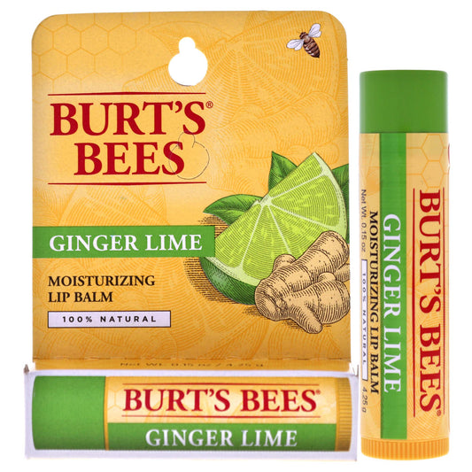 Burt's Bees Ginger Lime Moisturizing Lip Balm By Burts Bees for Unisex - 0.15 Oz Lip Balm, 0.15 Oz