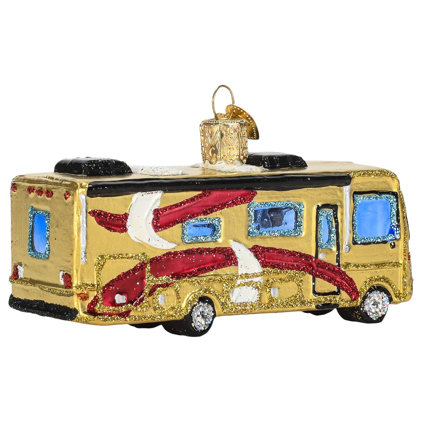 Old World Christmas Ornaments Class A Motorhome Glass Blown Ornaments for Christmas Tree