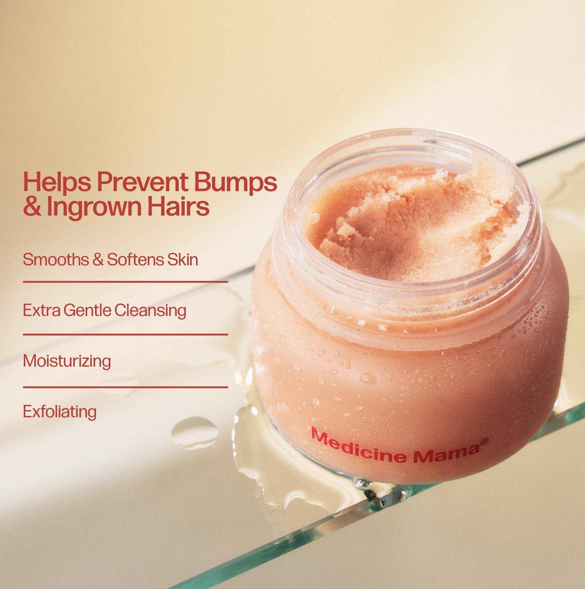 VMAGIC by Medicine Mama Grooming Polish – All-Natural Exfoliating Sugar Scrub – Preps Skin & Body for Grooming, Helps Prevent Ingrown Hairs – Brazilian Wax & Bikini Shave Aftercare – 4.5 oz