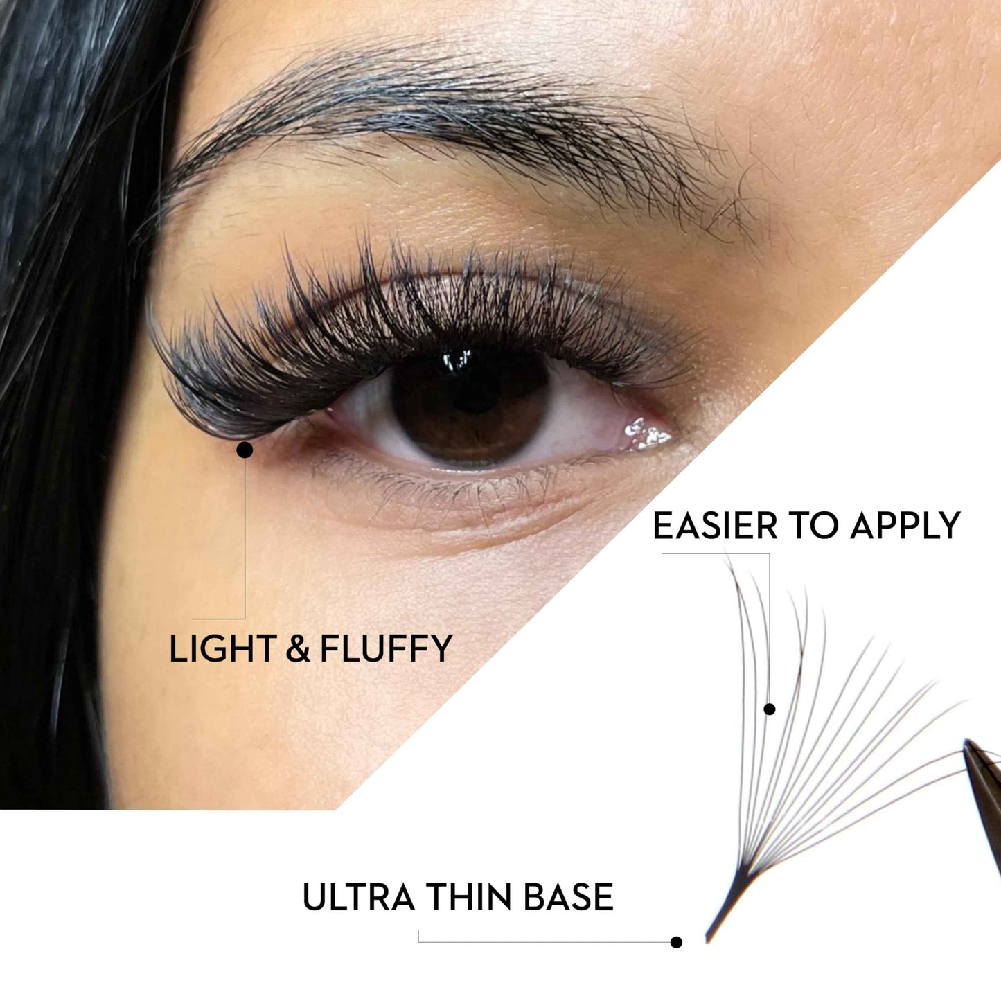 One V Salon Pro 14D Ultra-Speed Promade Fans,1000 Premade Extreme Mega Volume Lash Fans | D Curl | 0.05 | 9–15 mm Mixed Lengths | Thin Base, Fast Application Eyelash Extensions(Ultra 14D-0.05-D Curl)