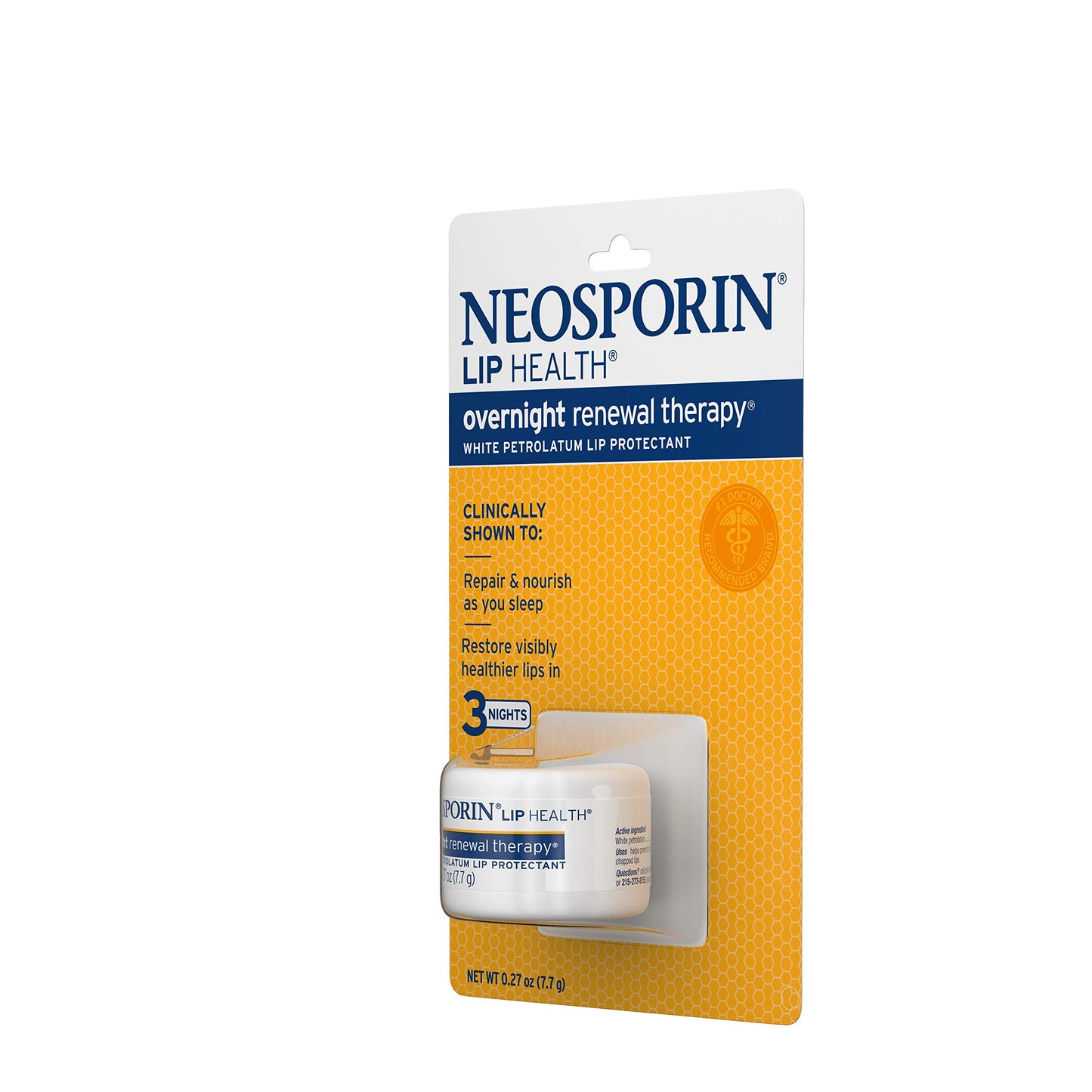 Neosporin Lip Health Overnight Renewal Therapy, 5 Count