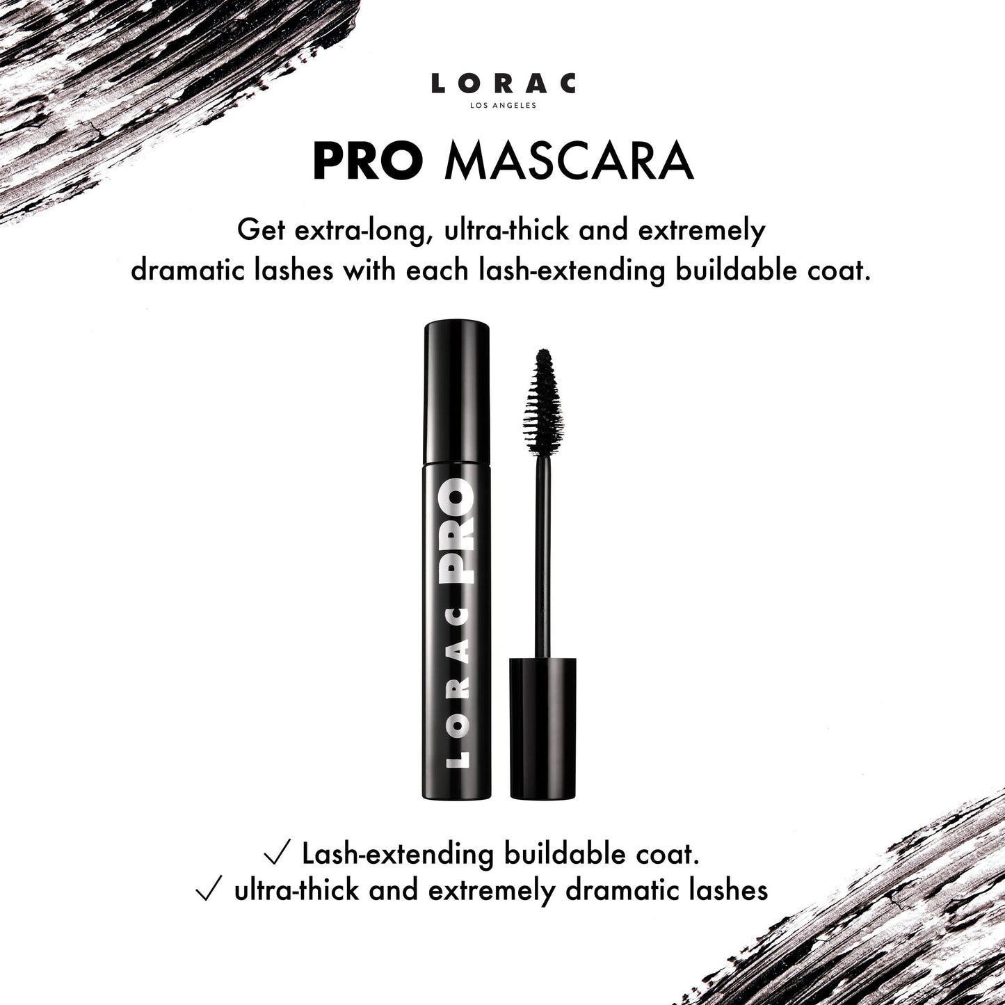 LORAC PRO Mascara Thickening & Lengthening Black