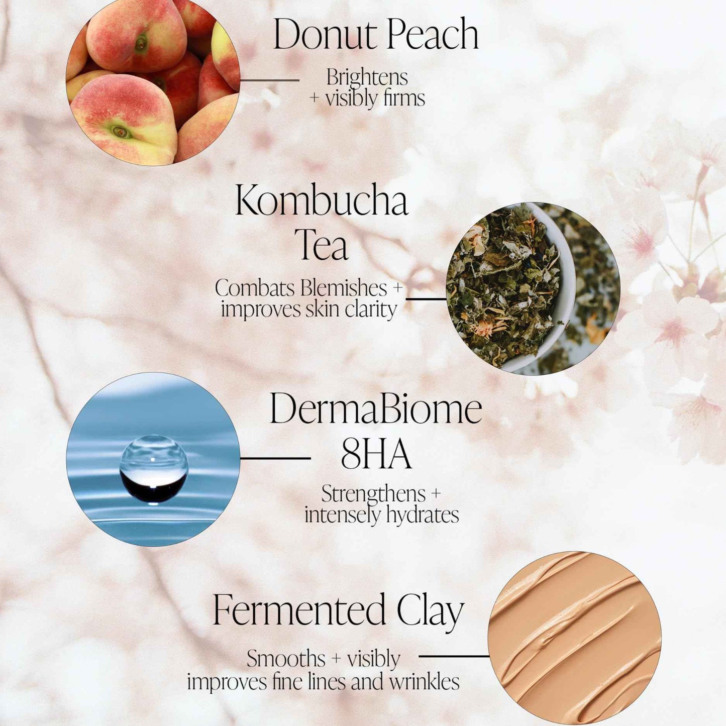 BYROE Peach Clarifying Clay Mask| Detoxifying Face Mask to Minimize Pores & Reduce Blackheads | Hydrating Treatment with Bentonite Clay & Hyaluronic Acid | Vegan, 2.82 Oz