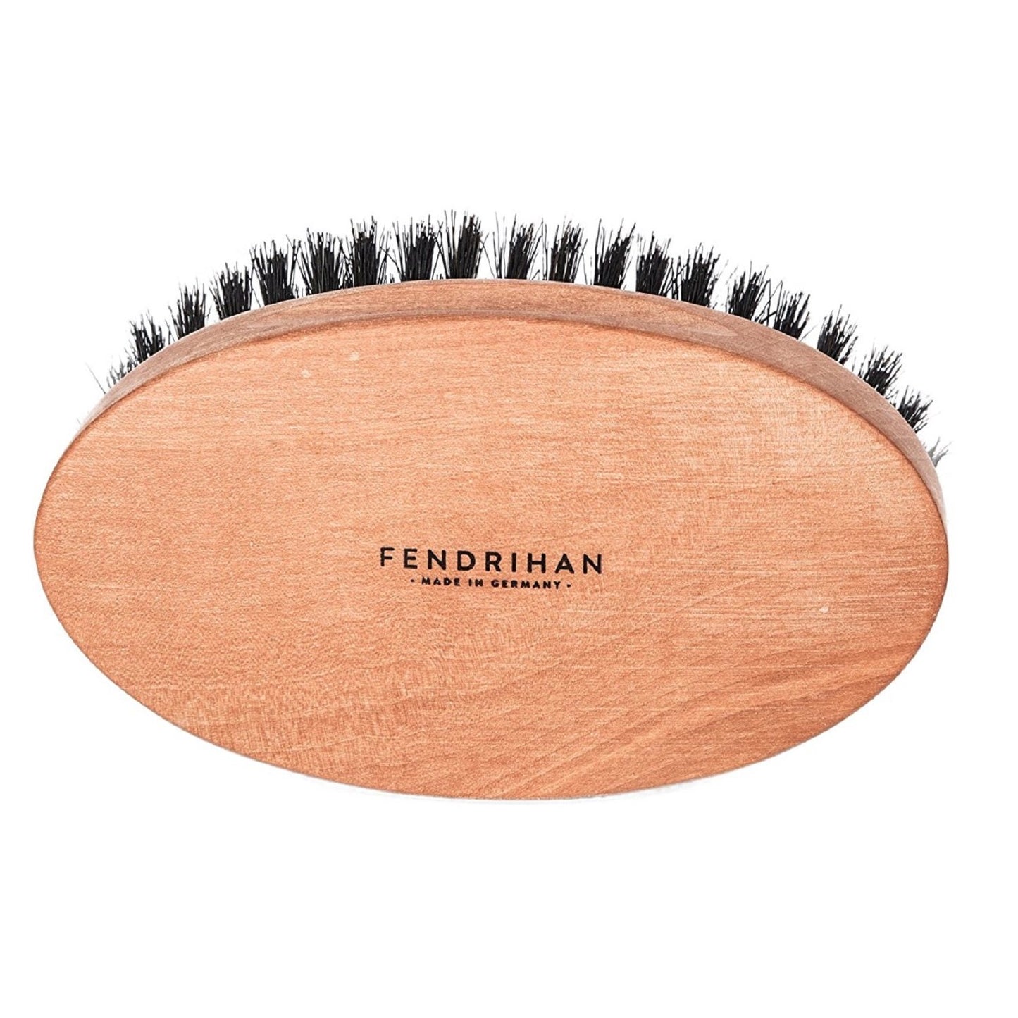 Fendrihan Genuine Boar Bristle and Pear Wood Military Hair Brush, Made in Germany MEDIUM STIFF BRISTLE