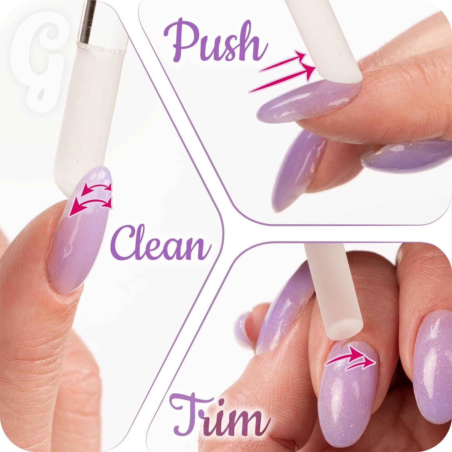 GLADZY Czech Glass Nail File Set with Glass Nail Shiner & Cuticle Pusher– 3 pcs Manicure Kit with Case, Multi-Functional Nano Buffer, Manicure Stick, Etched Crystal File for Natural Nails, Made in EU