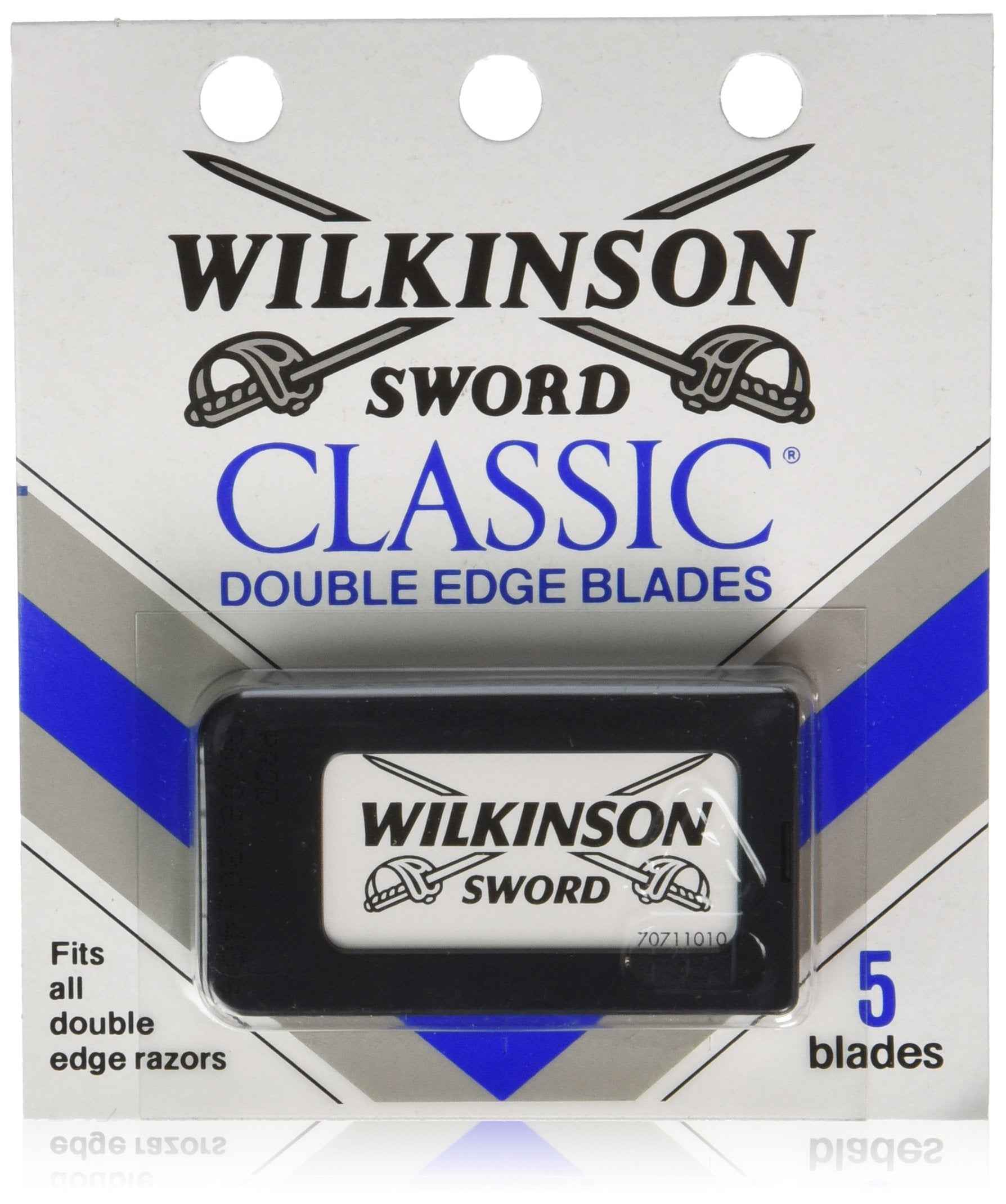 Wilkinson Sword Classic Stainless Steel Double Edge Razor Blades 5 Count (Pack of 20)