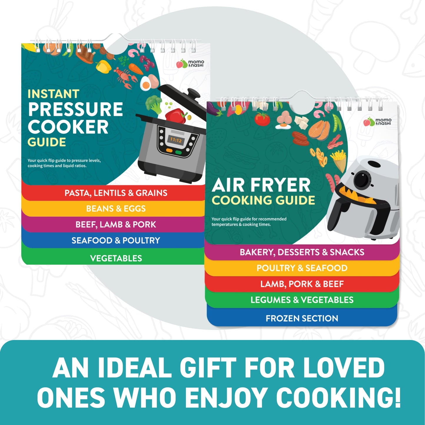 Air Fryer Instant Pot Magnetic Cooking Guides - 7” x 6” Set of 2 - Instant Pot Air Fryer Accessories Cook Books - Airfryer Kitchen Accessories - & Kitchen Gadgets 2024 - Instant Air Fryer Cookbook