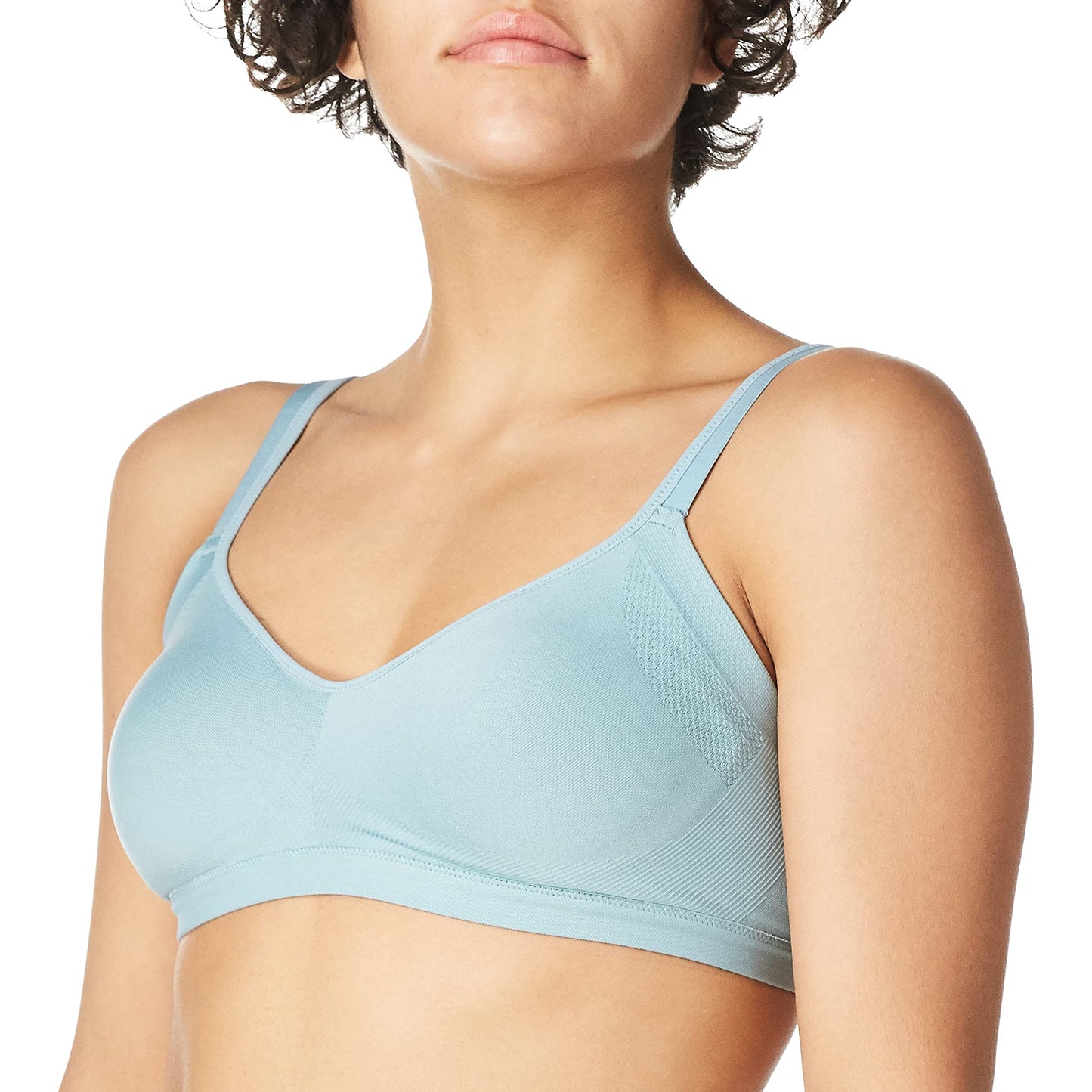 Warner's Women's Easy Does It Underarm-Smoothing with Seamless Stretch Wireless Lightly Lined Comfort Bra Rm3911a, Tourmaline, X-Small