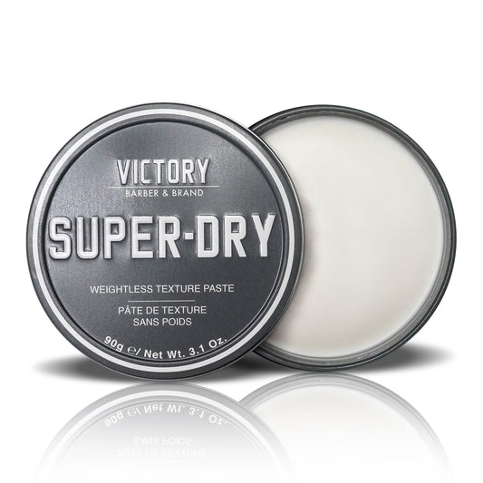 Super-Dry Men’s Hair Paste by Victory Barber & Brand | Men’s Hair Products Made in the USA | Matte Hair Product Men Like Better than Matte Hair Gels | Oil-Free Texture Paste for the Effortlessly Cool