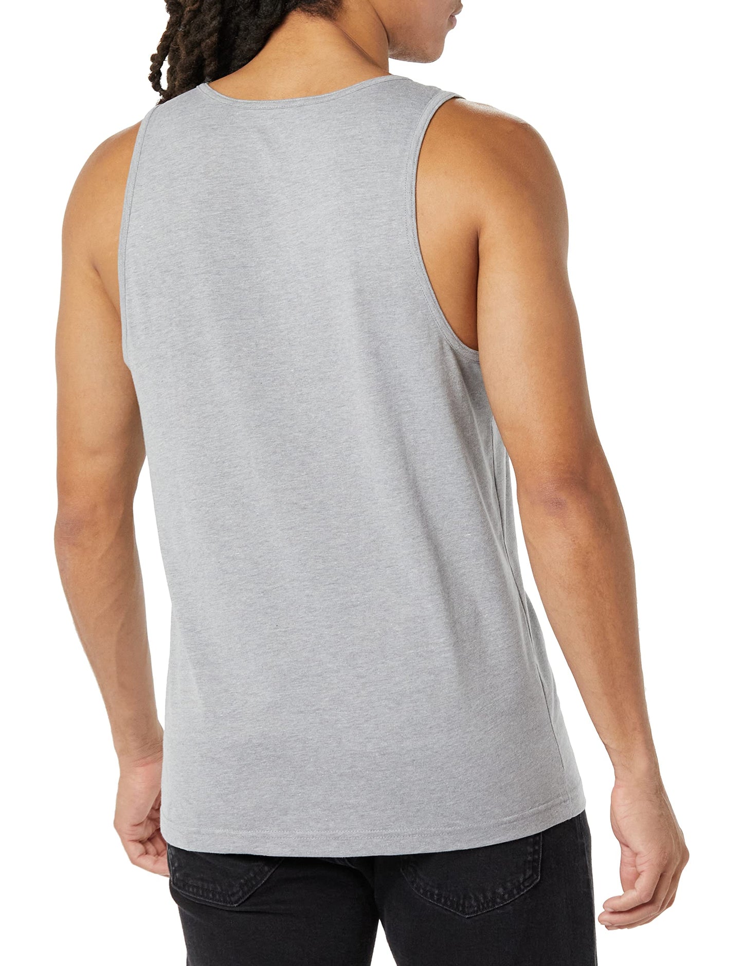 Amazon Essentials Men's Regular-Fit Tank Top, Light Grey Heather, X-Small